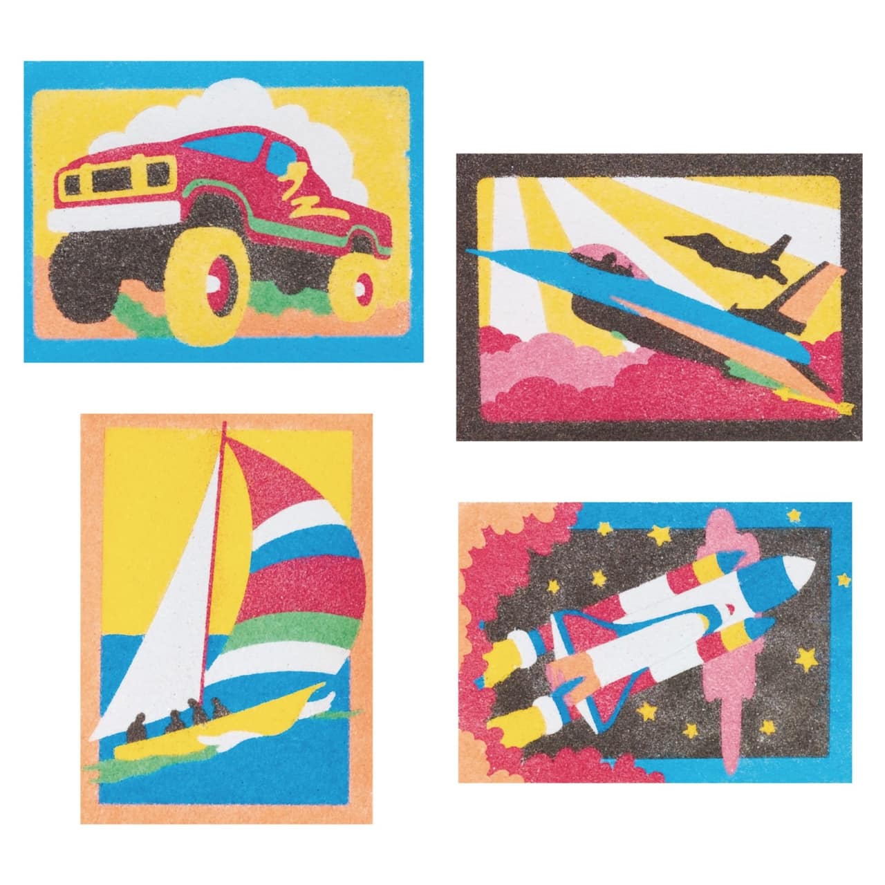 S&S® Worldwide Getting There Sand Art Board Set